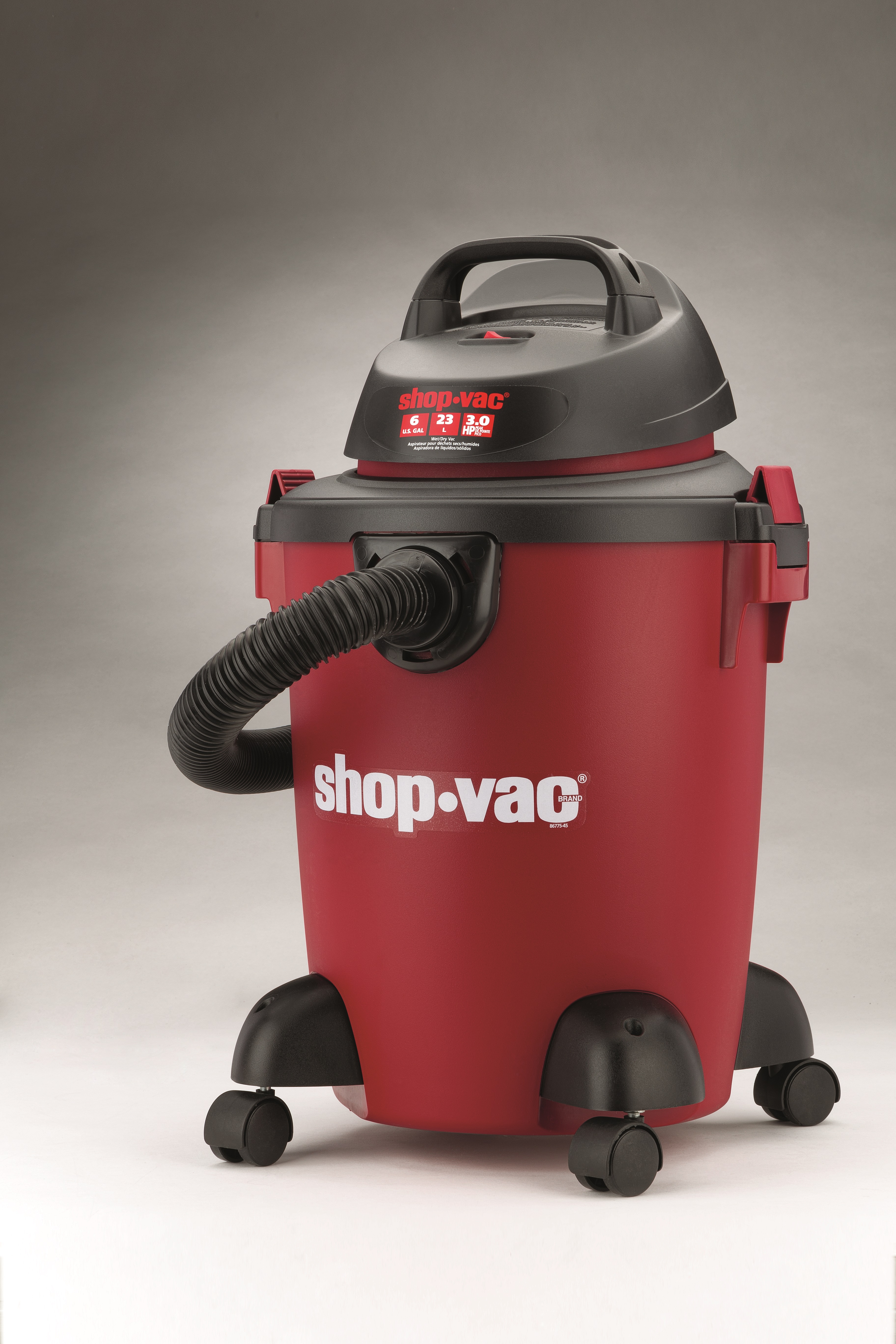 Shop-Vac 6 Gallon 3.0 Peak HP Wet / Dry Vacuum with Accessories and Casters  