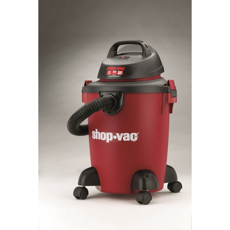 Shop-Vac 6 Gallon 3.0 Peak HP Wet / Dry Vacuum with Accessories and Casters  
