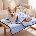 thumbnail image 6 of Fleece Pet Blanket Soft Warm Multi Use Dog Cat Blanket for Crate Bed Travel Car Seat Cover Indoor Outdoor Pet Supplies(S), 6 of 7