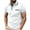 White, variant on Chbgutlmr Summer Shirts for Men Office Button Lapel Neck Tops Solid Color Loose Stylish Tshirts Pockets