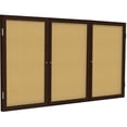 thumbnail image 2 of Ghent's Wood 48" x 96" 3 Door Enclosed Bulletin Board in Natural, 2 of 2