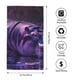 thumbnail image 2 of Balery Purple Hippo In Water Toalla de Microfibra Premium con Estampado – 27.5x16 pulgadas, Alta Absorción, Suave y Aterciopelada, Secado Rápido, 2 of 6