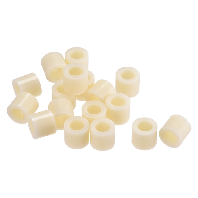 Unique Bargains Entretoise Ronde ABS ID 8.2mm OD 14mm Longueur 12mm Beige Lot de 100