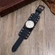 thumbnail image 1 of Reloj de pulsera Hugo joyería azul retro correa de cuero retro para hombre, 1 of 9
