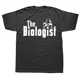 thumbnail image 1 of Camisetas divertidas de El Padrino Biólogo, moda gráfica, nuevas camisetas de algodón de manga corta con cuello redondo, camiseta Harajuku de profesor de ciencias y biología., 1 of 8