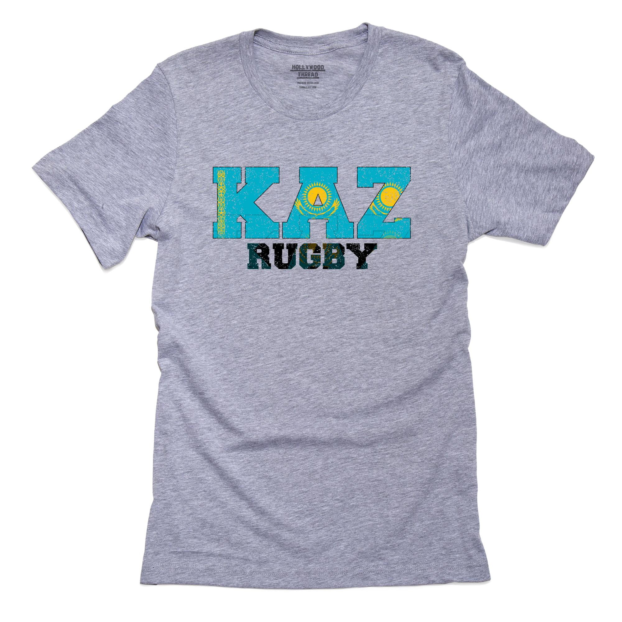 Kazakhstan Rugby - Olympic Games - Rio - Flag Men's Grey T-Shirt ...