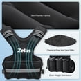thumbnail image 4 of Chaleco pesado ZELUS ajustable de 5 a 9 kg para hombres y mujeres, 4 of 7