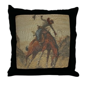 Stoag Vintage Western Rodeo With Cowboy Sitting On Rearing Horse
