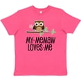 thumbnail image 3 of Inktastic My Memaw Loves Me Girl Owl Youth T-Shirt, 3 of 5