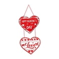 thumbnail image 3 of Letrero colgante de feliz día de San Valentín con forma de corazón para aniversario, decoraciones para el día de San Valentín. Estilo C, 3 of 9