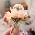 thumbnail image 4 of Torkade blommor simulerade portabla plast mini torkade blommor bukett bollar DIY leksaker Red, 4 of 5