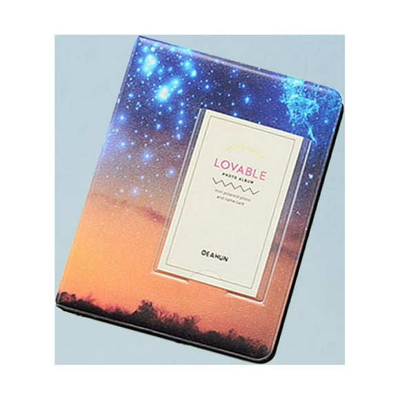 BEADCEST 1Pack Photo Card Album PU Photo Storage Handmade Yellow For Friendship