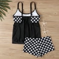 thumbnail image 4 of Plus Size Tankini Tops for Women Polka Dot Print Swimsuit Two Piece Summer Swimsuit Bikini Set Swimsuits 2 Piece Bathing Suit for Women, 4 of 7
