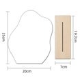 thumbnail image 4 of 2 Uds Espejo De Maquilje Acrílico Irregur Espejo Decorativo Base De Madera Baño Zulema Espejo para maquillarse, 4 of 6