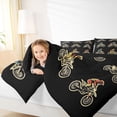 thumbnail image 4 of jejeloiu Extreme Speed Sport Full Size Comforter Sets,Beige Motorcycle Bedding Sets For Boys Teens Reversible 3-Piece, 4 of 8