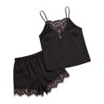 thumbnail image 3 of VLOOCKLW Womens Pajama Sets 2 Piece Cute Pj Set Lace V Neck Tank Top and Shorts Sleepwear Soft Night Gowns for Adult Women, 3 of 3