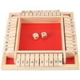 thumbnail image 5 of SPOORYYO Wooden Mathematic Dice Game - Traditional Pub Board Travel Game For 4 Players, 5 of 9