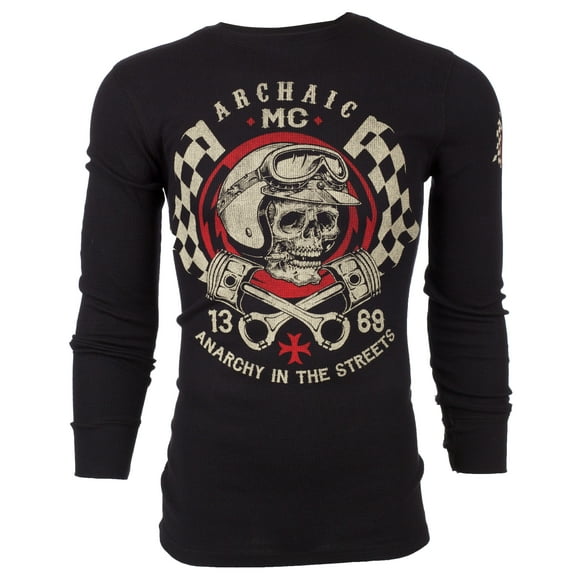 Archaic by Affliction Men's Thermal Shirt Fuel Injector