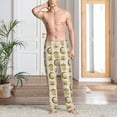 thumbnail image 6 of Lsque Frogs Print Men's Pajama Pants, Lounge Pant - Comfortable Home Wear,Elastic Waistband, Stylish Design-Medium, 6 of 9