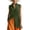 Army Green, variant on Women's Elegant Stand Collar Sleeveless Shirt, Flowy Longline Blouse, Casual Button-Down Tunic Top White XXL(XXL)