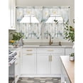 thumbnail image 4 of Watercolor Flower Swag Curtains for Living Room/Bedroom Windows, Spring Blooms Floral Botanical Plant Kitchen Curtains and Valances Set 36 Inch Length, Light Filtering Swags Valance Curtain Panels, 4 of 5