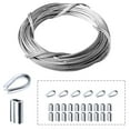 thumbnail image 1 of Amadget Cuerda De Alambre De Acero Inoxidable 316 Kit De Barandilla De Cable De Grado Marino Cuerda De Alambre Para Aviones Y Kit Para Colgar Cuadros Para Barandillas, Terrazas, Accesorios Marinos Par, 1 of 1