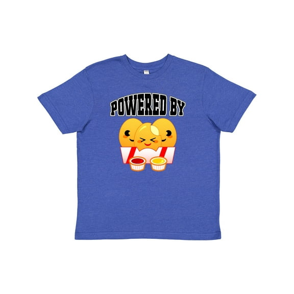 Inktastic Powered by Chicken Nuggets Youth T-Shirt