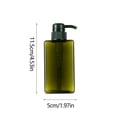 thumbnail image 2 of Nkmbld 100ml Plastic Soap Dispenser Bottle Green Flat Squares Push to Filling Bottle for Shampoo Shower Gel Hand Soap Care Products Travel Portable Packaging, Green, 2 of 8