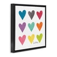 thumbnail image 3 of Stupell Industries Alternating Patterned Hearts Art for Kids Painting Black Floater Framed Canvas Art Print Wall Art, 25 x 25, 3 of 9