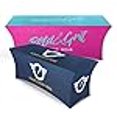thumbnail image 3 of UNIQ SIGNS Custom Stretch Table Cloth 6ft with Business Logo Image or Message Polyester Rectangular Personalised Table Cloth for Trade Shows Business Events Logo Washable, 3 of 4
