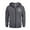 Dark Gray, variant on Men's Letter Print Zip Up Hoodie with Arm Pocket, Casual Cardigan Sweatshirt, Large Size Fleece Jacket with Motivational Quote for Gym, Christmas, Daily Wear,Camel,M
