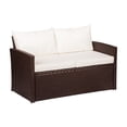 thumbnail image 2 of Thy-Hom Vital Loveseat, Dark Brown Wicker, 2 of 11