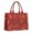 Red Christmas Gingerbread-1, variant on Large Capacity Tote Bag,Red Christmas Folk Pattern Handbag Fashion Luxury Tote Bag,15.7"x13"x 5.1" Inches,Laptop Compatible