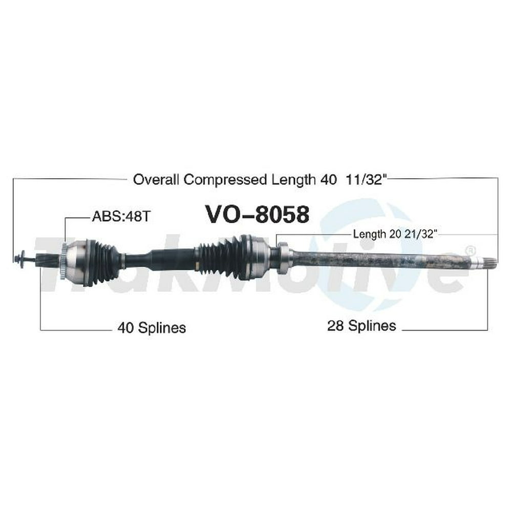 OE Replacement for 20072014 Volvo XC90 Front Right CV Axle Shaft (3.2
