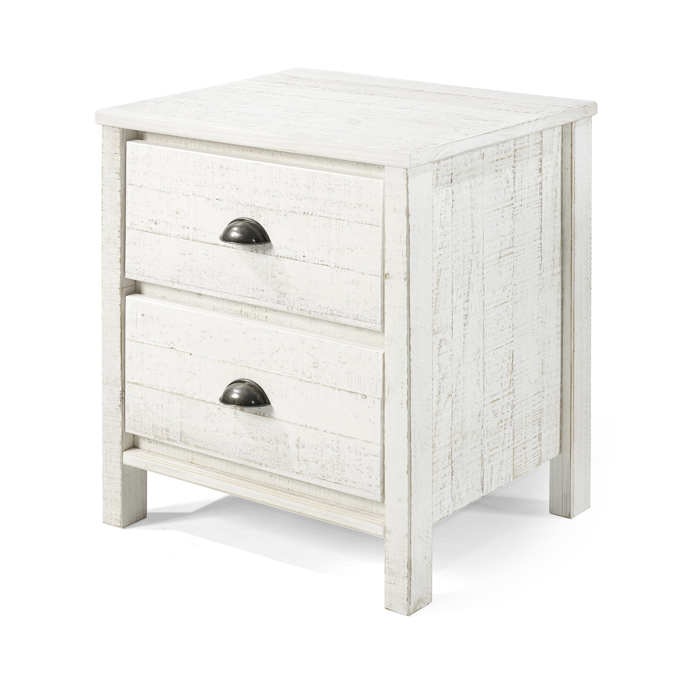 Rustic Nightstand, Rustic White