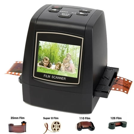 DIGITNOW 22MP All-in-1 Film and Slide Scanner with Speed Load Adapters for 35mm Negative and Slides, 110, 126 and Super 8