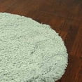 thumbnail image 4 of SAFAVIEH Harvey Solid Plush Shag Area Rug, Light Blue, 4' x 4' Round, 4 of 5