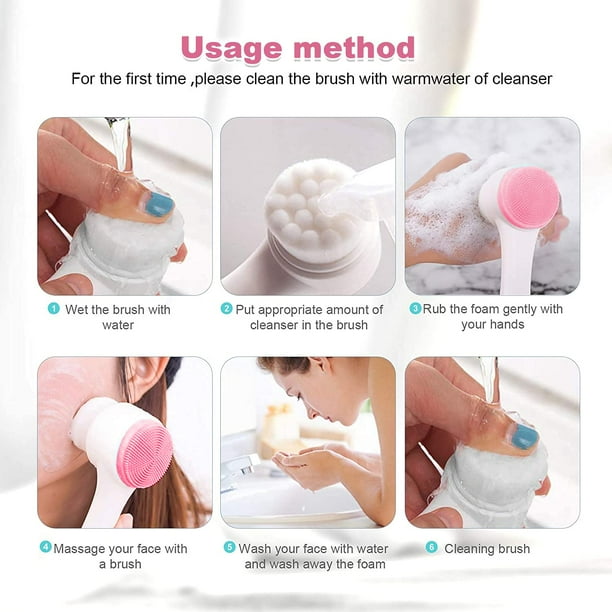 How to wash face cheap brush