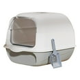 thumbnail image 4 of Bunblic Fully Covered Cat Litter Boxes Detachable for Small Animals Kitten Potty Pan Gray, 4 of 8
