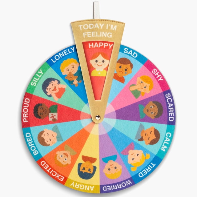 Rueda de Emociones de Peluche para Niños - Soporte para Autismo