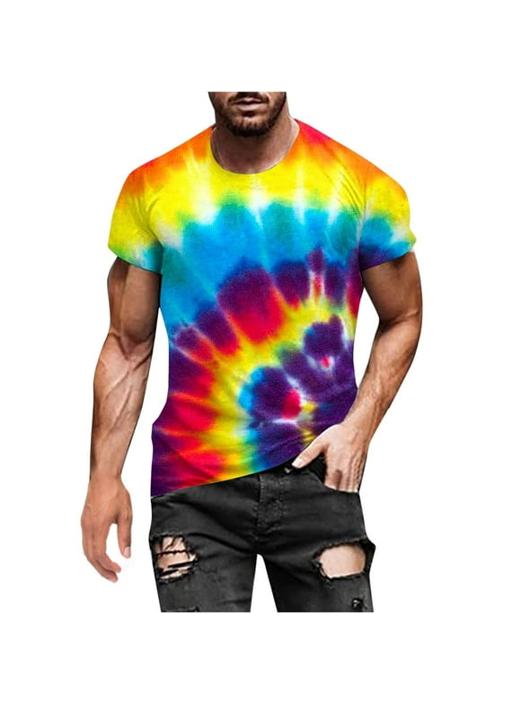 mens big and tall tie dye t shirts
