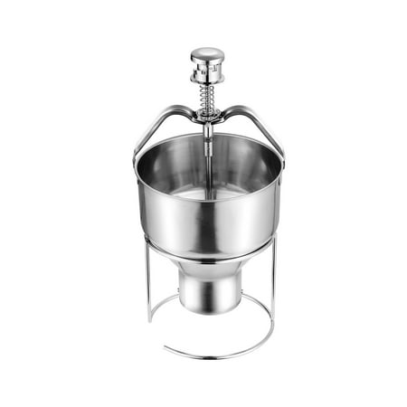 KFFKFF Doughnut Maker, High Volume Hand-Operated Donut Dropper, 304 Grade Stainless Steel Industrial Batter Pourer, 6 Levels of Thickness Doughnut Dispenser with Stand, Suitable for Cafes, Bakeries