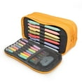 thumbnail image 3 of ZIPIT Half & Half Pencil Case for Adults and Teens, Large Capacity Pencil Pouch, Yellow, 3 of 9
