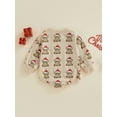 thumbnail image 4 of Gzhioc Christmas Newborn Baby Girls Jumpsuits Casual Cow's Head Print Long Sleeves Romper for Infant Toddler,0-18 Months, 4 of 8