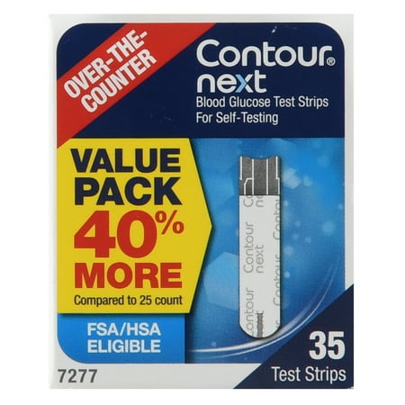 CONTOUR®NEXT Blood Glucose Test Strips, 35 Count