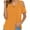 Orange, variant on Womens Summer Shirts V Neck Criss Cross Cold Shoulder Tops Blouse