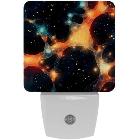

Constellation LED Square Night Light - Small and Bright Square-shaped LED Night Light for Bedroom Bathroom and Hallway - Compact Plug-in Nightlight with Auto on/Off Sensor