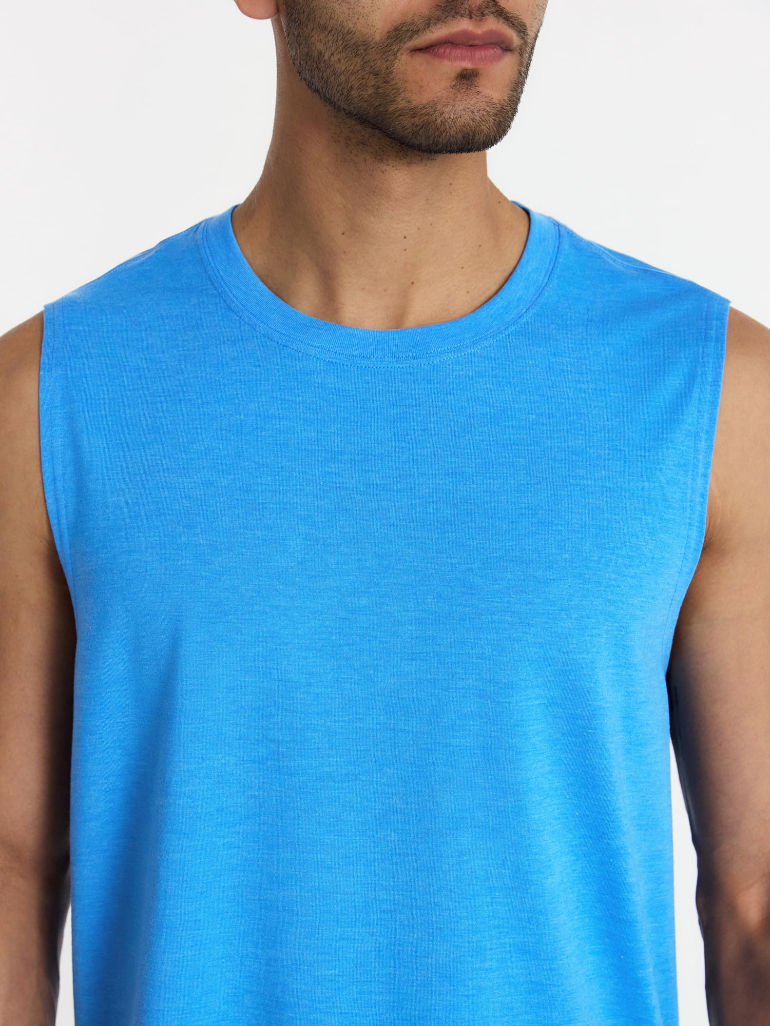 Athletic Works Men's and Men's Big & Tall Tri-Blend Muscle Tee, Sizes XS-4XLT
