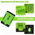 thumbnail image 5 of 7500mAh Replacement for EGO 56V Battery 56 Volt Lithium-ion BA2800T BA2800 BA4200 BA1400, 5 of 10