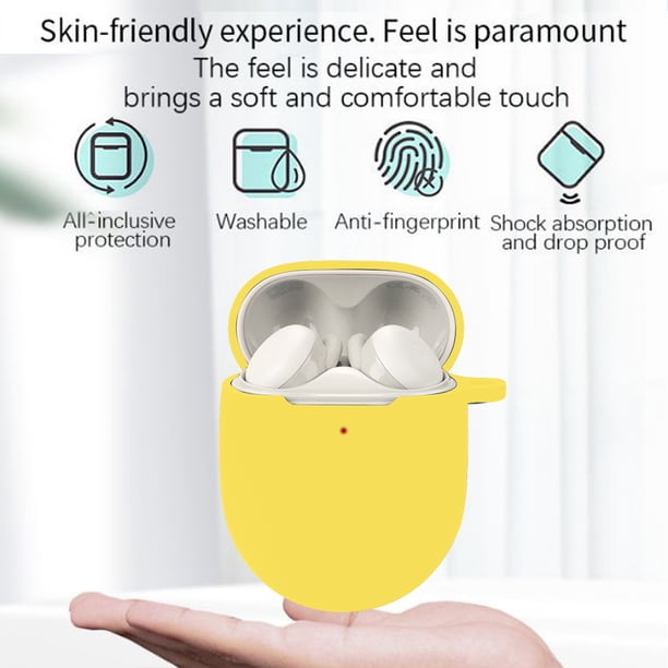 Audífonos Funda de silicona para Google Pixel Buds A-Series/Pixel Buds Pro (amarillo)